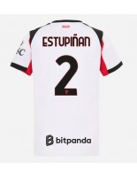 AC Milan Pervis Estupinan #2 Bortedrakt Dame 2025-26 Korte ermer